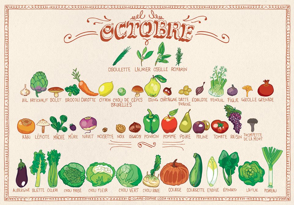 les fruits et légumes de saison